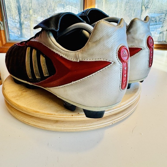 Vintage Adidas DX-2 TRX FG Men's Size 11 Football Cleats Boots Black Red Silver - Picture 6 of 9